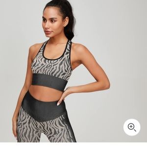COPY - My Protein Seamless Sports Bra Zebra Print